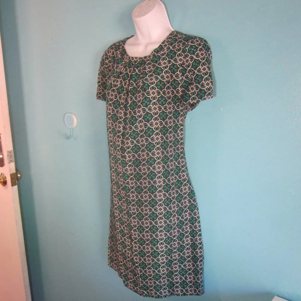 J Crew "Swoop" Silk A-Line Dress Size 6 - Picture 9 of 15